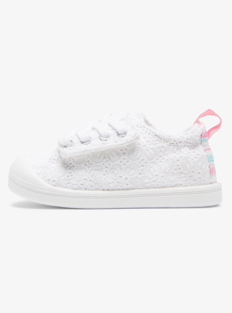 Basket Roxy Bayshore Blanche Enfant | HIE-02368165