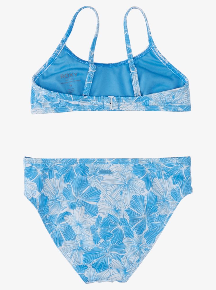 Bikini Roxy 7-16 Joyful Ride Bralette Two-Piece Swim Set Azur Bleu Enfant | DRZ-36398527