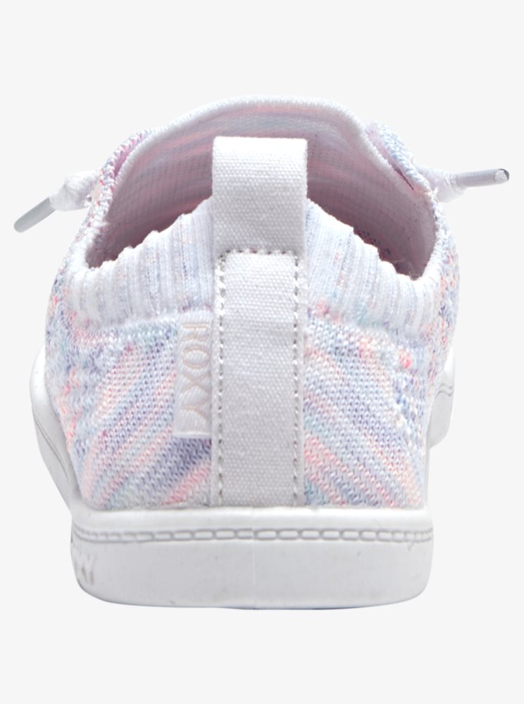 Basket Roxy 4-16 Bayshore Blanche Rose Enfant | ODZ-33568443