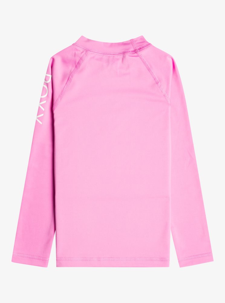 Rashguards Roxy 2-7 Whole Hearted Long Sleeve UPF 50 Violette Enfant | EBT-17922608