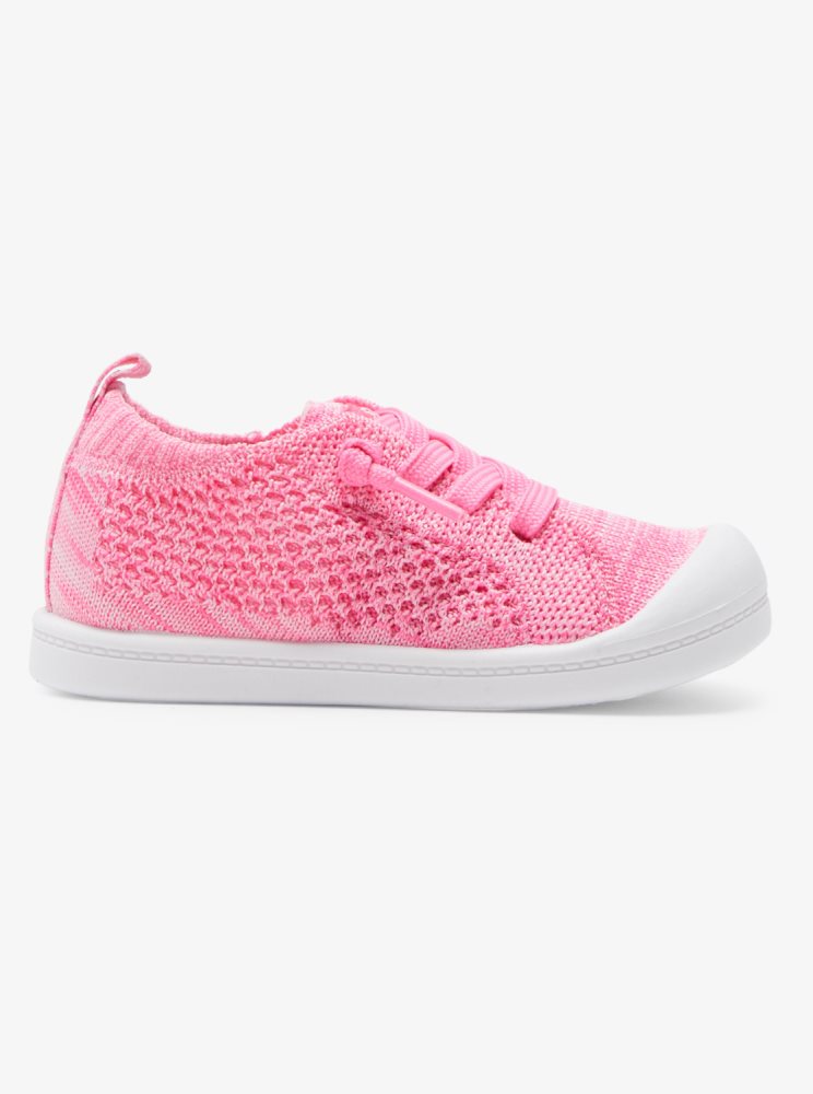 Basket Roxy Bayshore Closed Knit Rose Enfant | UKV-01799820