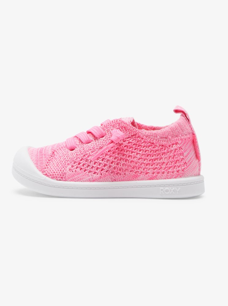 Basket Roxy Bayshore Closed Knit Rose Enfant | UKV-01799820