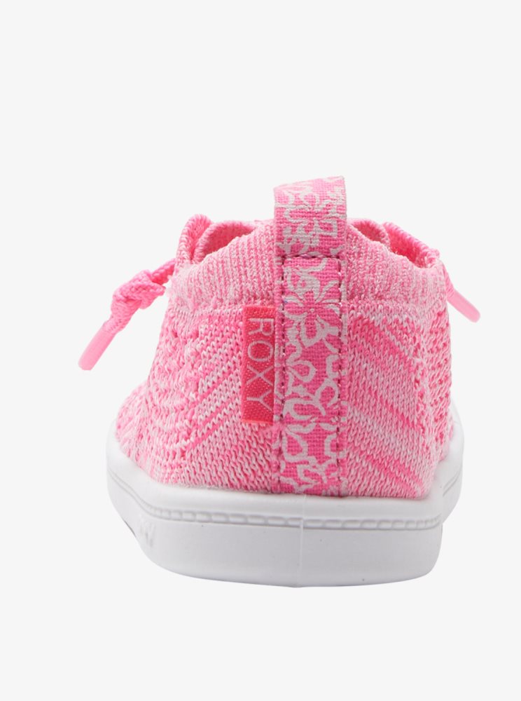 Basket Roxy Bayshore Closed Knit Rose Enfant | UKV-01799820