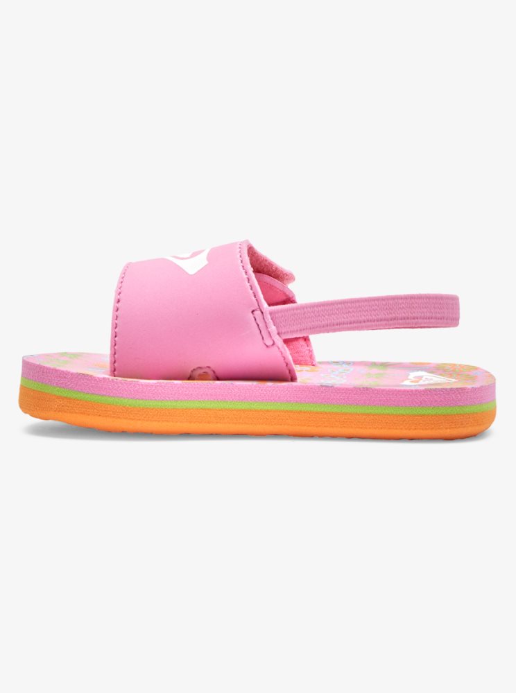 Sandales Roxy Finn Rose Vert Clair Enfant | MDG-21776035