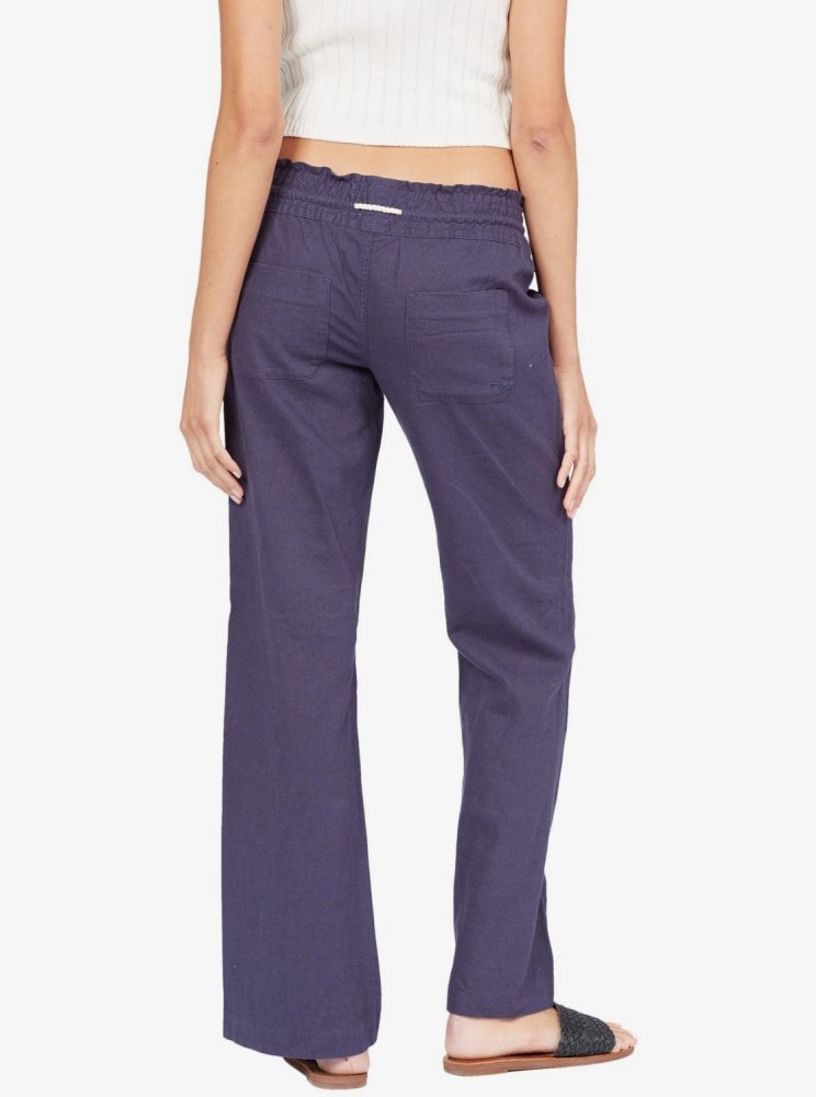 Pantalon Roxy Oceanside Flared Indigo Femme | QHU-15329431