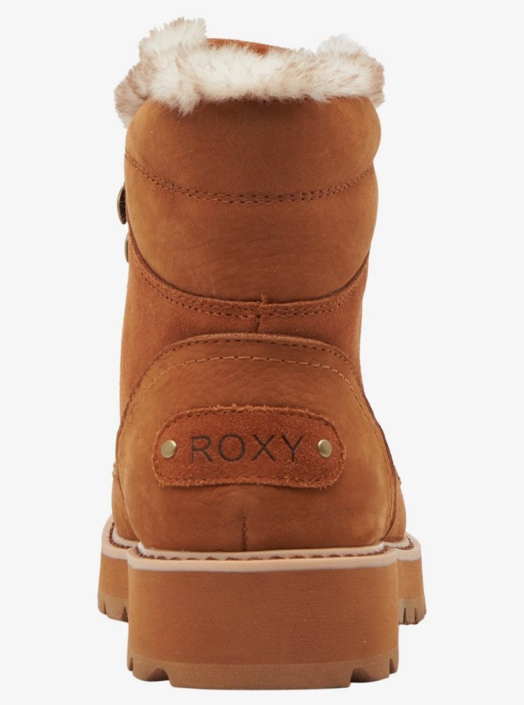 Bottes Roxy Sadie Dentelle-Up Marron Femme | JGO-23120306