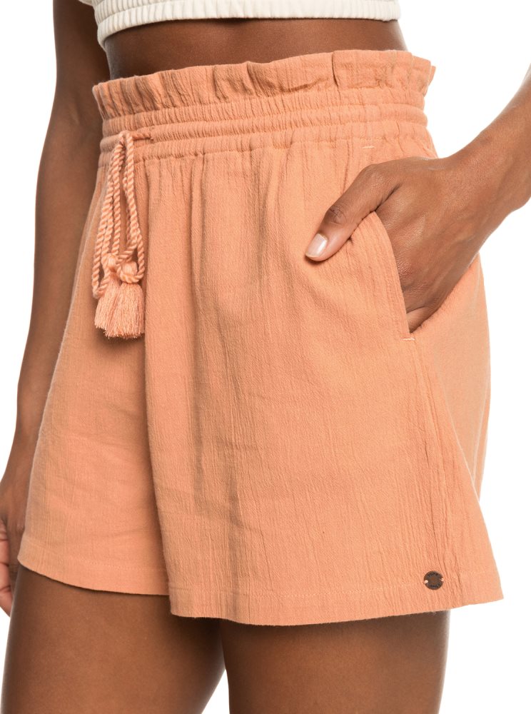 Shorts Roxy Sweet Souvenir High Taille Rose Femme | AGU-61269419