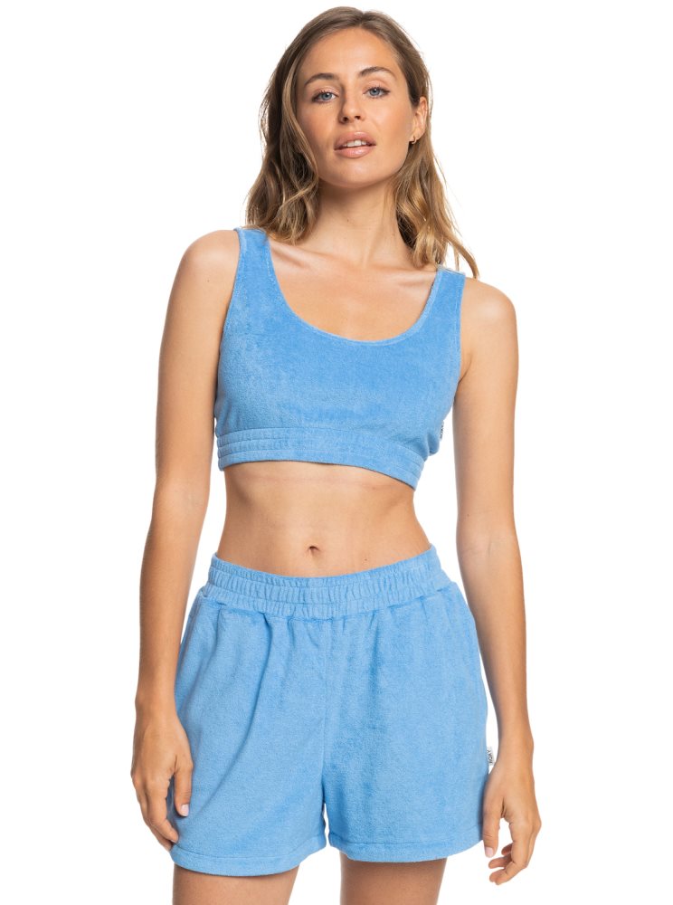 Debardeur Roxy Threes Company Organic Cami Bralette Bleu Femme | CQQ-42458447