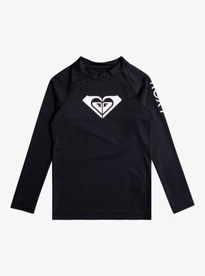 Rashguards Roxy 2-7 Whole Hearted Long Sleeve UPF 50 Grise Foncé Enfant | SQV-68949212