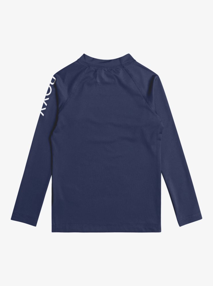 Rashguards Roxy 2-7 Whole Hearted Long Sleeve UPF 50 Indigo Enfant | MER-58847393