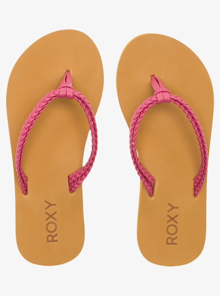 Tong Roxy 4-16 Costas Rouge Enfant | IXW-31316474