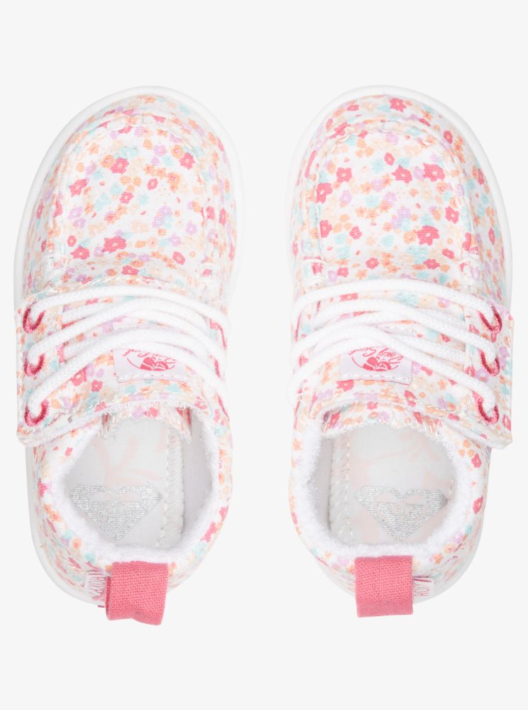 Basket Roxy Minnow Mid Mid-Top Rose Enfant | JQN-59651997