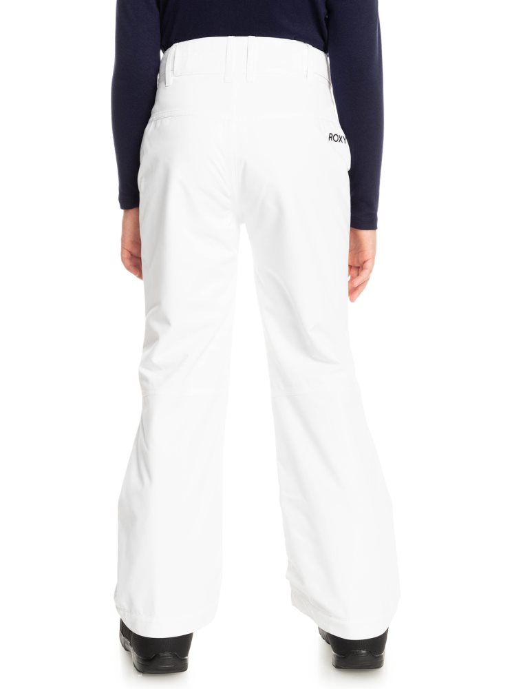 Pantalon Ski Roxy 4-16 Backyard Insulated Blanche Enfant | NMW-28703763