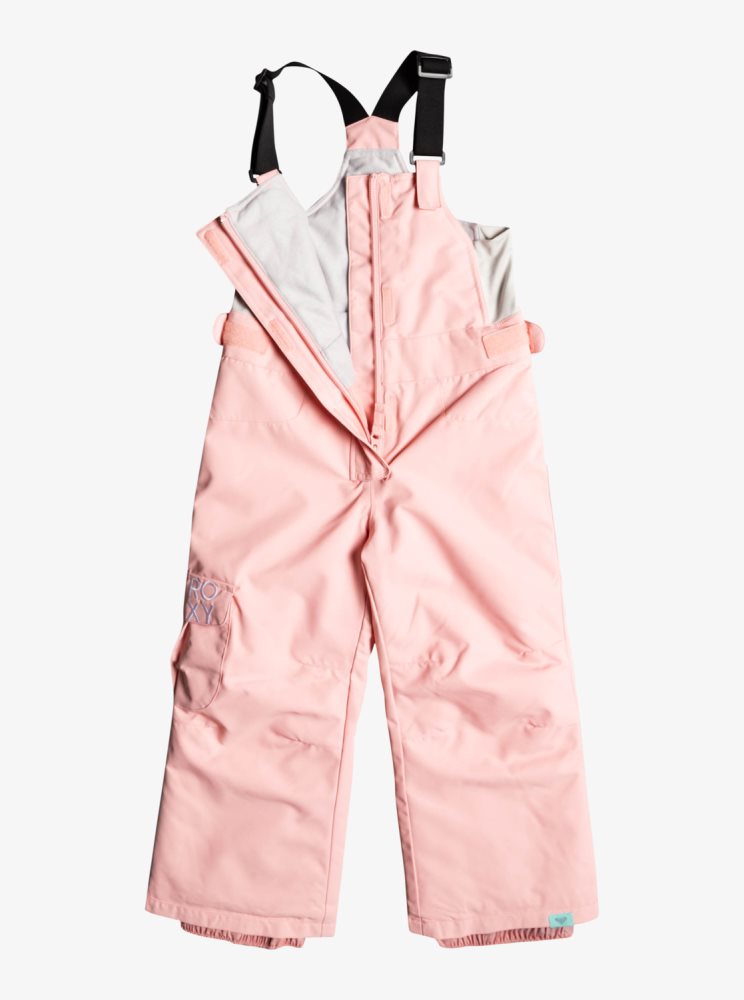 Pantalon Ski Roxy 2-7 Lola Insulated Bib Rose Enfant | CHF-78475921