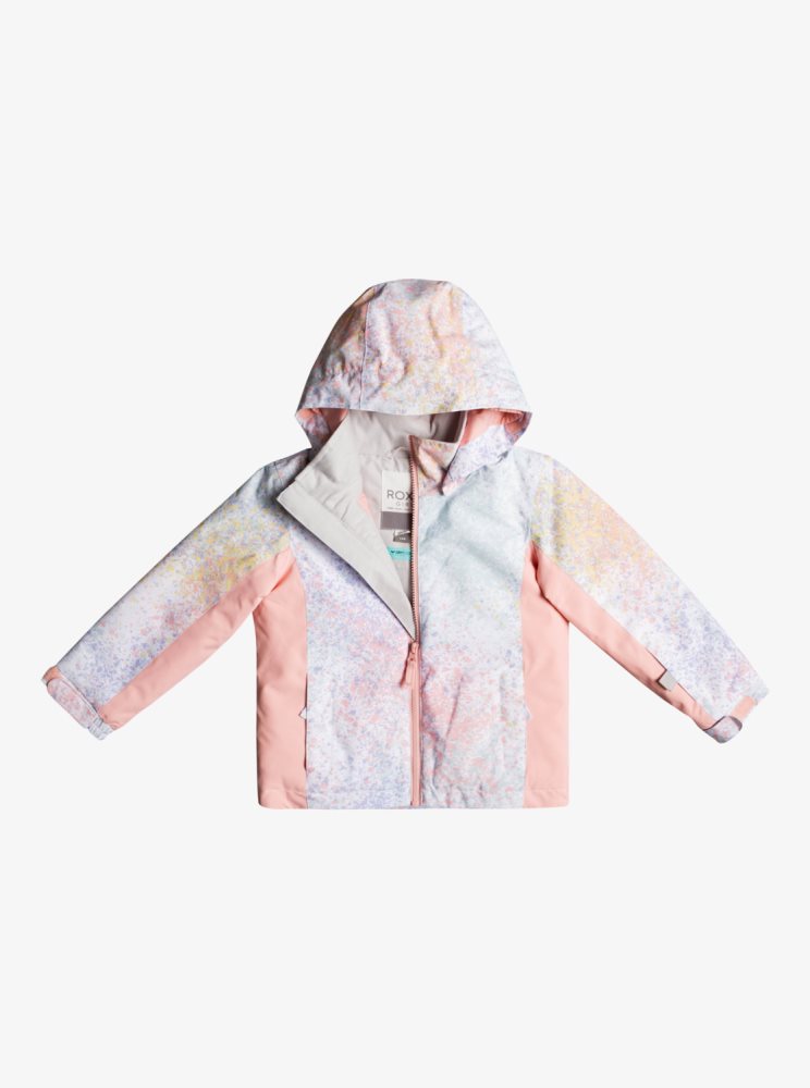 Veste De Ski Roxy 2-7 Neigey Tale Insulated Blanche Enfant | TXZ-19121072