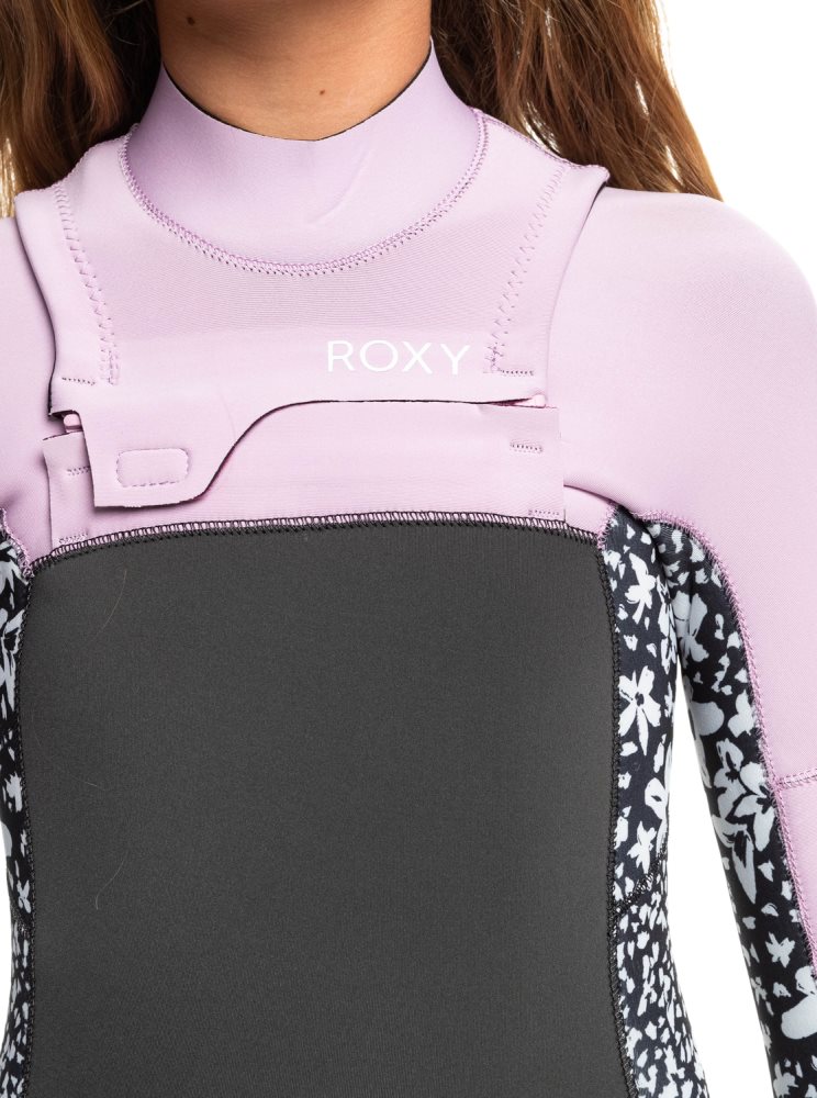 Combinaison En Néoprène Roxy 8-16 3/2mm Swell Series Back Zip Violette Enfant | OLL-23601000