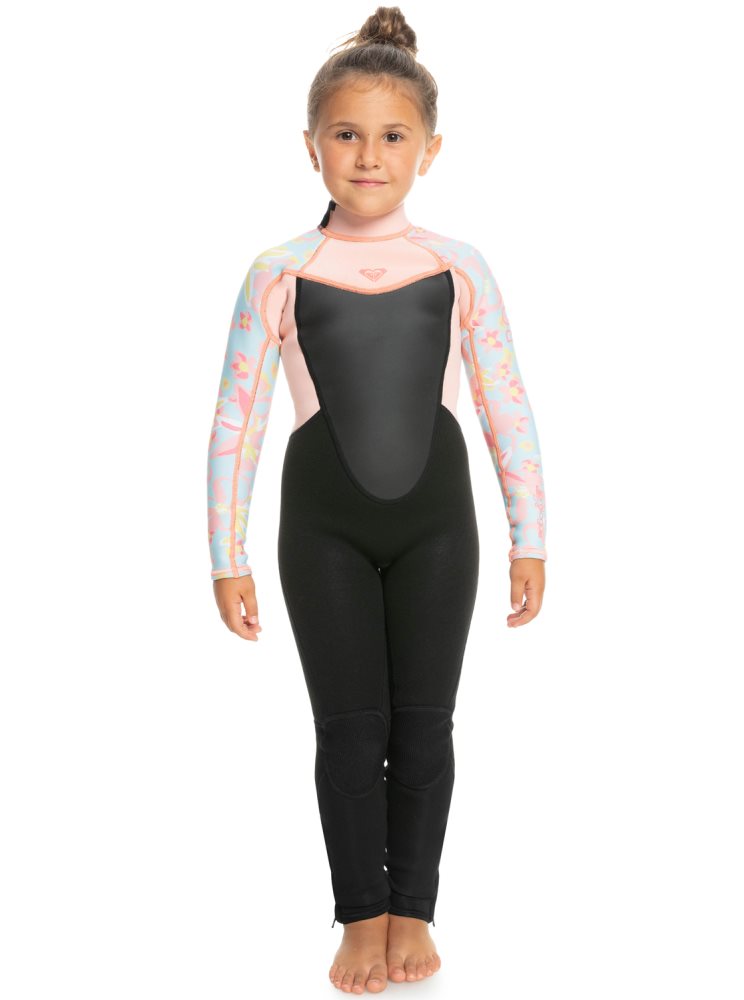 Combinaison En Néoprène Roxy 2-7 3/2mm Prologue Back Zip Noir Multicolore Enfant | QFJ-81006982