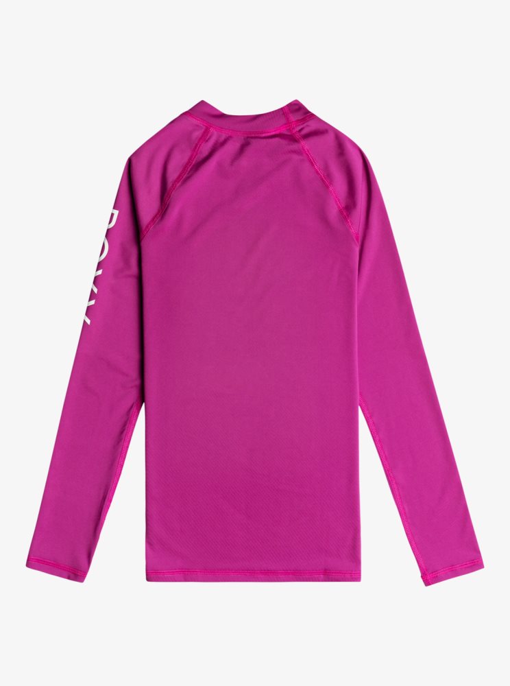 Rashguards Roxy 7-16 Whole Hearted Long Sleeve UPF 50 Violette Enfant | ULL-48865428