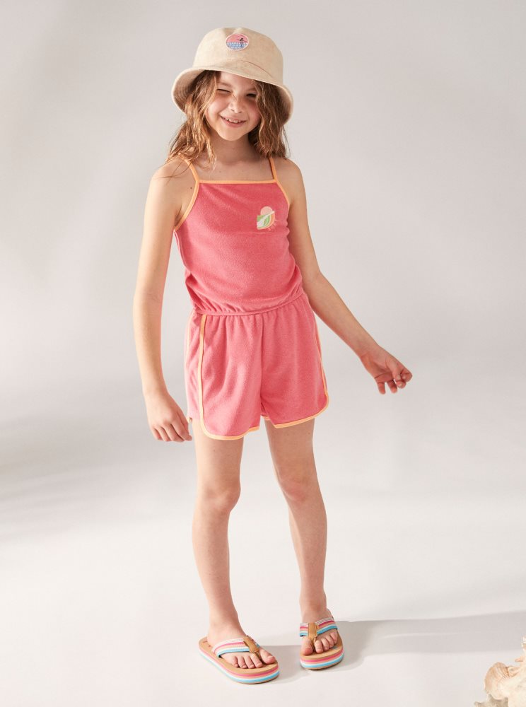 Rompers Roxy 4-16 Glitter In The Air Lanières Orange Corail Enfant | VEV-92347348