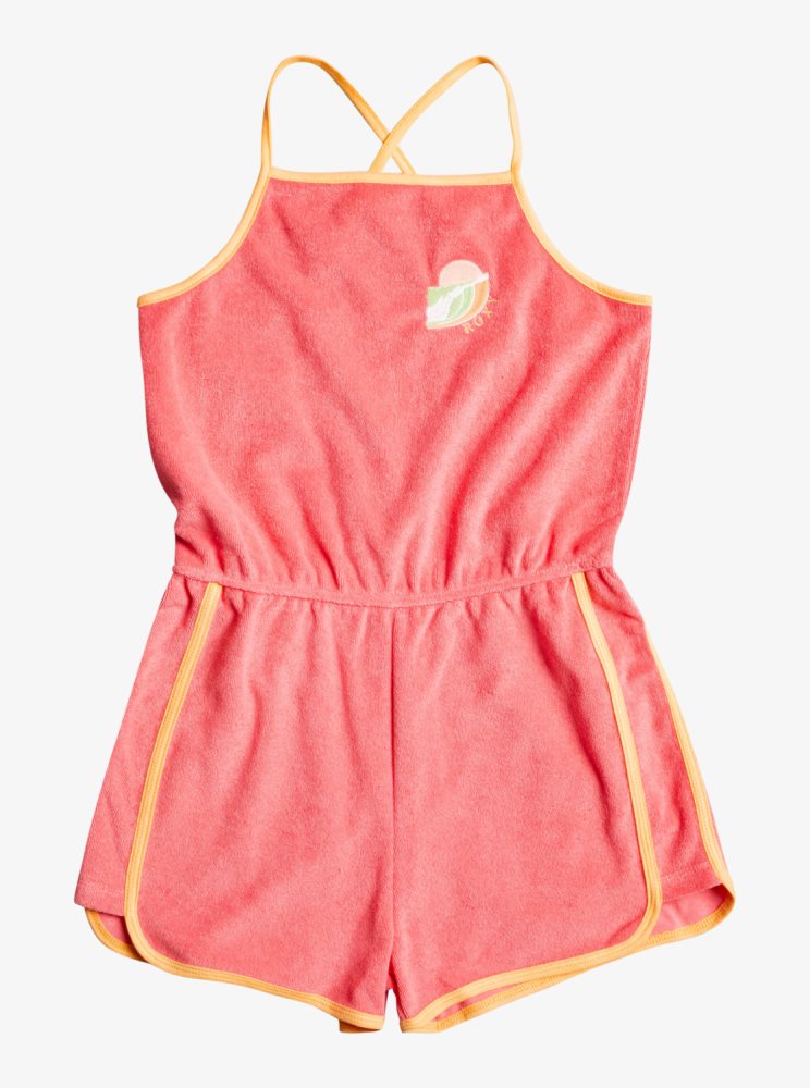 Rompers Roxy 4-16 Glitter In The Air Lanières Orange Corail Enfant | VEV-92347348