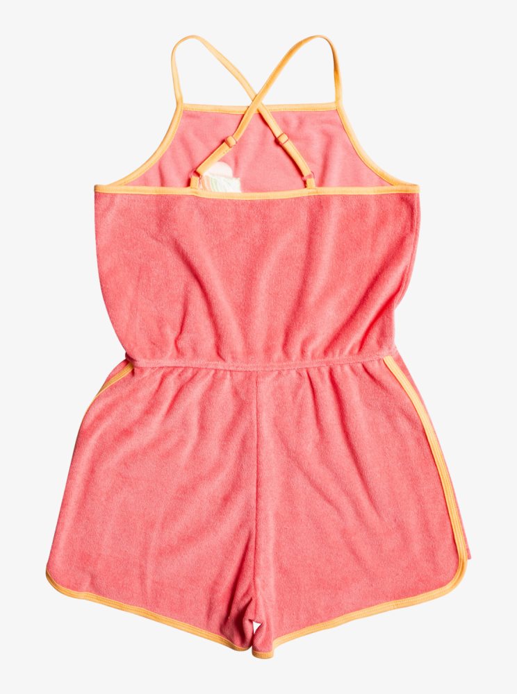 Rompers Roxy 4-16 Glitter In The Air Lanières Orange Corail Enfant | VEV-92347348