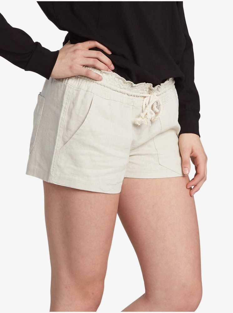 Shorts Roxy Oceanside Elasticized Grise Femme | VVY-12020733