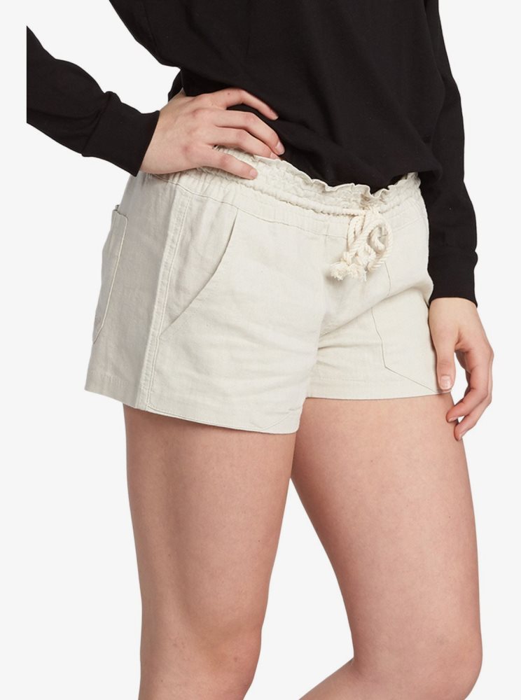 Shorts Roxy Oceanside Elasticized Grise Femme | VVY-12020733