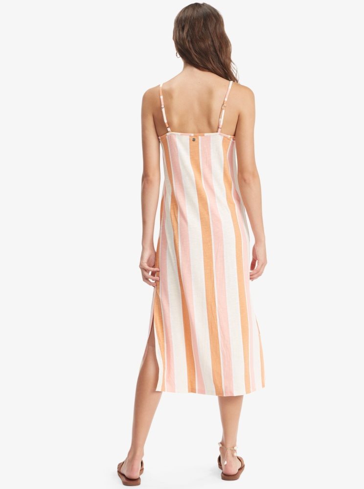 Peignoir Roxy Promised Land Lanières Midi Stripes Femme | FYT-30099728