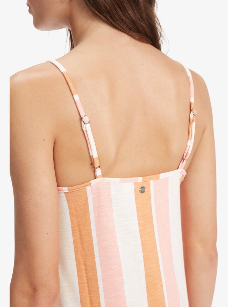 Peignoir Roxy Promised Land Lanières Midi Stripes Femme | FYT-30099728