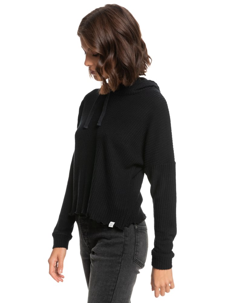 Sweat à Capuche Roxy Twilight Mood Thermal Grise Foncé Femme | XZW-86260349