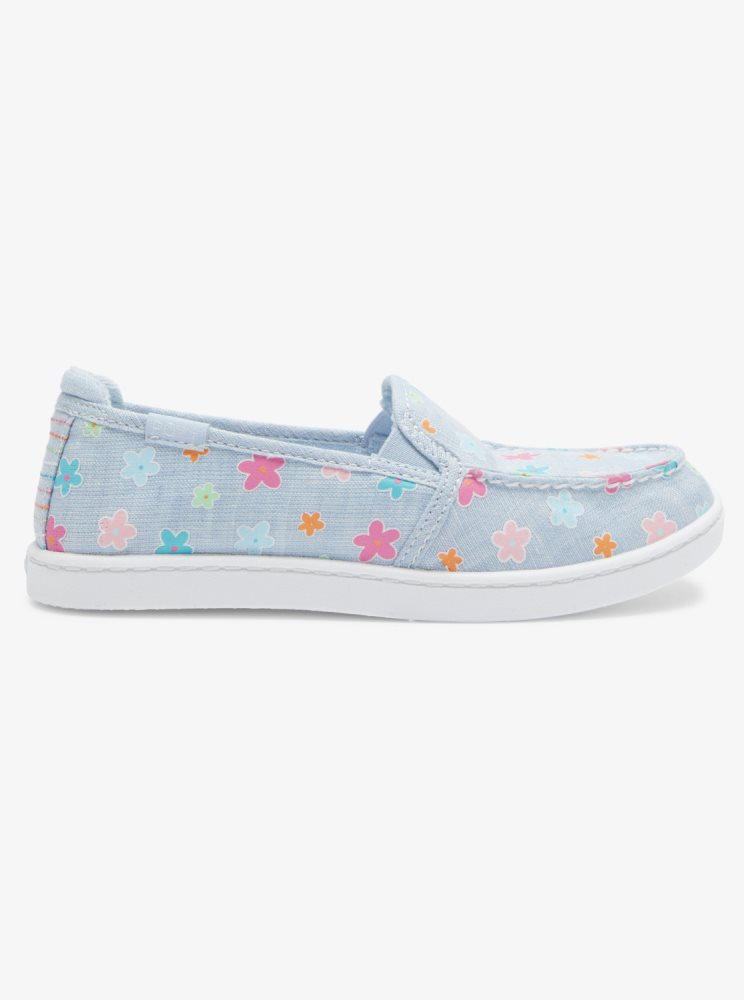 Slip On Roxy 4-16 Minnow Bleu Enfant | XJV-29786213