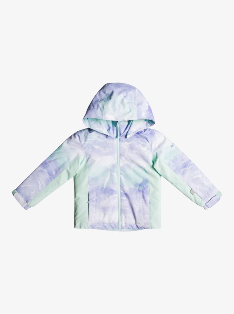 Veste De Ski Roxy 2-7 Neigey Tale Insulated Turquoise Clair Enfant | NZQ-75730339