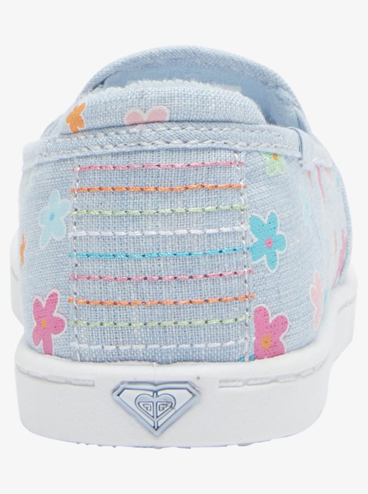 Slip On Roxy 4-16 Minnow Bleu Enfant | XJV-29786213