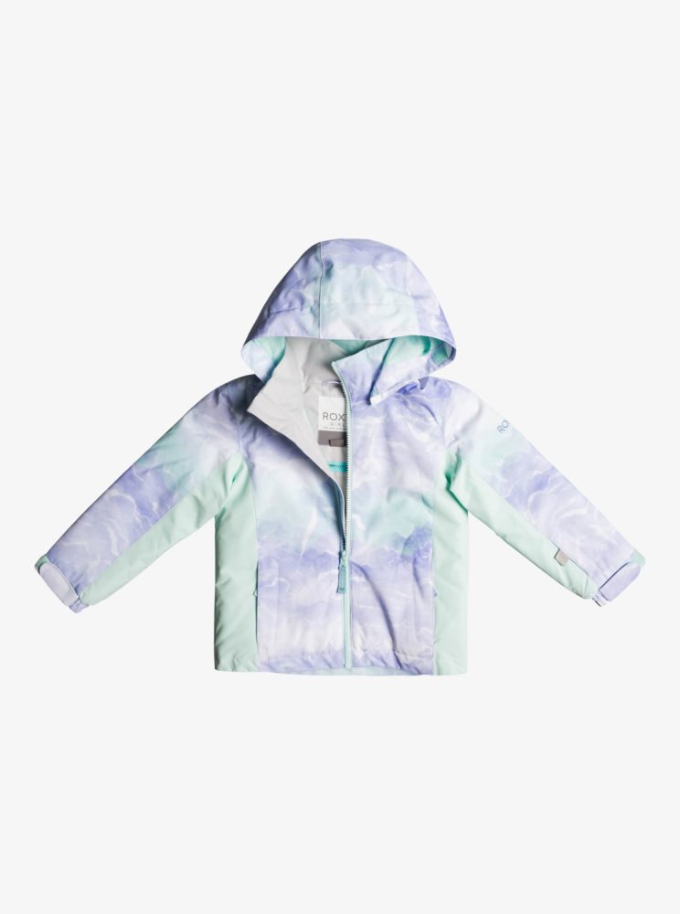 Veste De Ski Roxy 2-7 Neigey Tale Insulated Turquoise Clair Enfant | NZQ-75730339