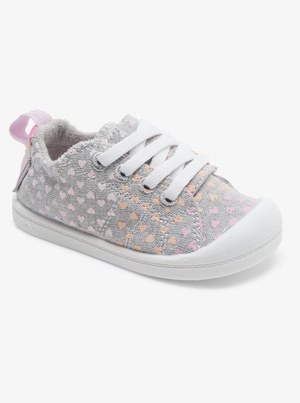 Basket Roxy Bayshore Grise Blanche Enfant | LUA-81107552