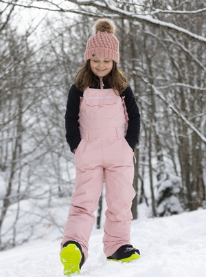 Pantalon Ski Roxy 4-16 Non Stop Bib Rose Enfant | YWP-63895115