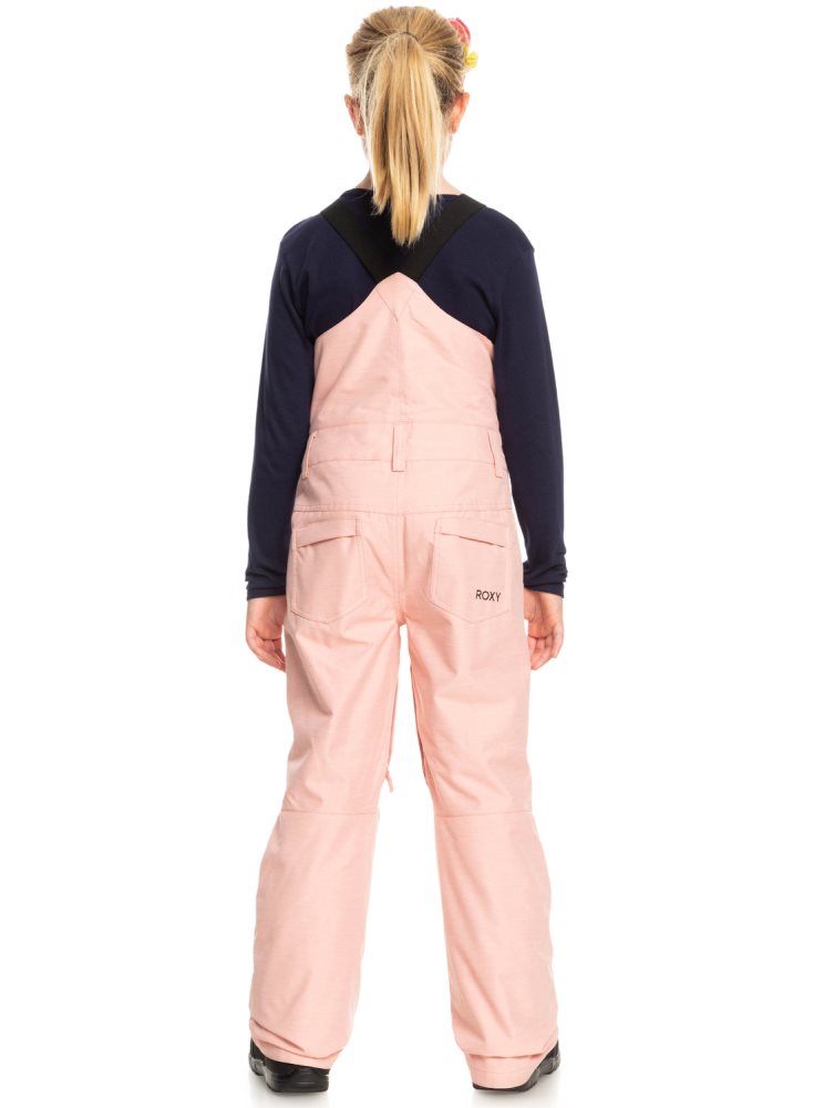 Pantalon Ski Roxy 4-16 Non Stop Bib Rose Enfant | YWP-63895115