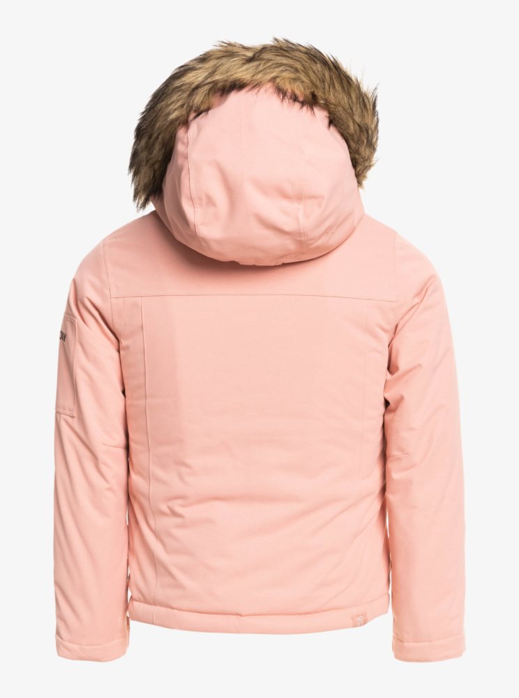 Veste De Ski Roxy 4-16 Meade Insulated Rose Enfant | IHB-89918605