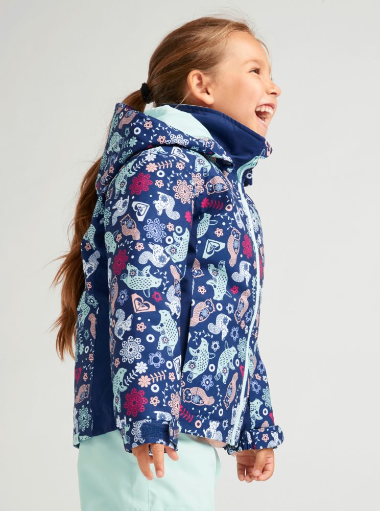 Veste De Ski Roxy 2-7 Neigey Tale Insulated Bleu Enfant | GNL-02537758