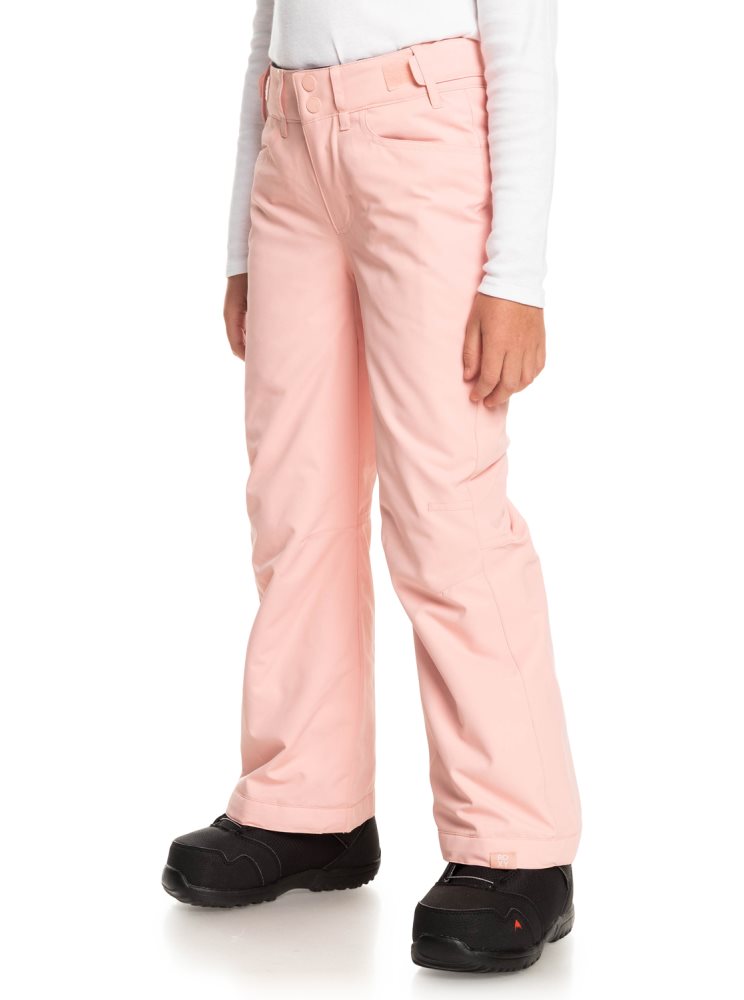 Pantalon Ski Roxy 4-16 Backyard Insulated Rose Enfant | DTV-19830436