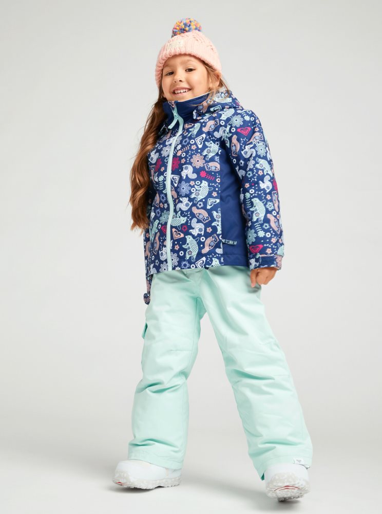 Veste De Ski Roxy 2-7 Neigey Tale Insulated Bleu Enfant | GNL-02537758