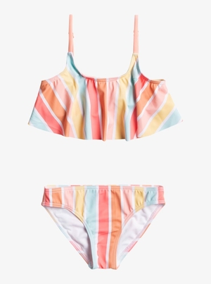 Bikini Roxy 2-7 Lala Stripes Flutter Set Blanche Multicolore Enfant | XJH-06496817