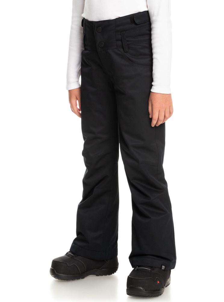 Pantalon Ski Roxy 4-16 Diversion Insulated Noir Enfant | KCV-51900371