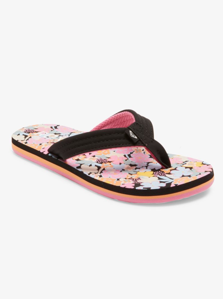 Tong Roxy 4-16 Vista Loreto Noir Multicolore Enfant | BVU-95583102