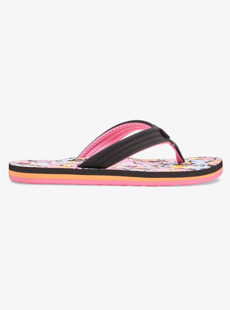 Tong Roxy 4-16 Vista Loreto Noir Multicolore Enfant | BVU-95583102