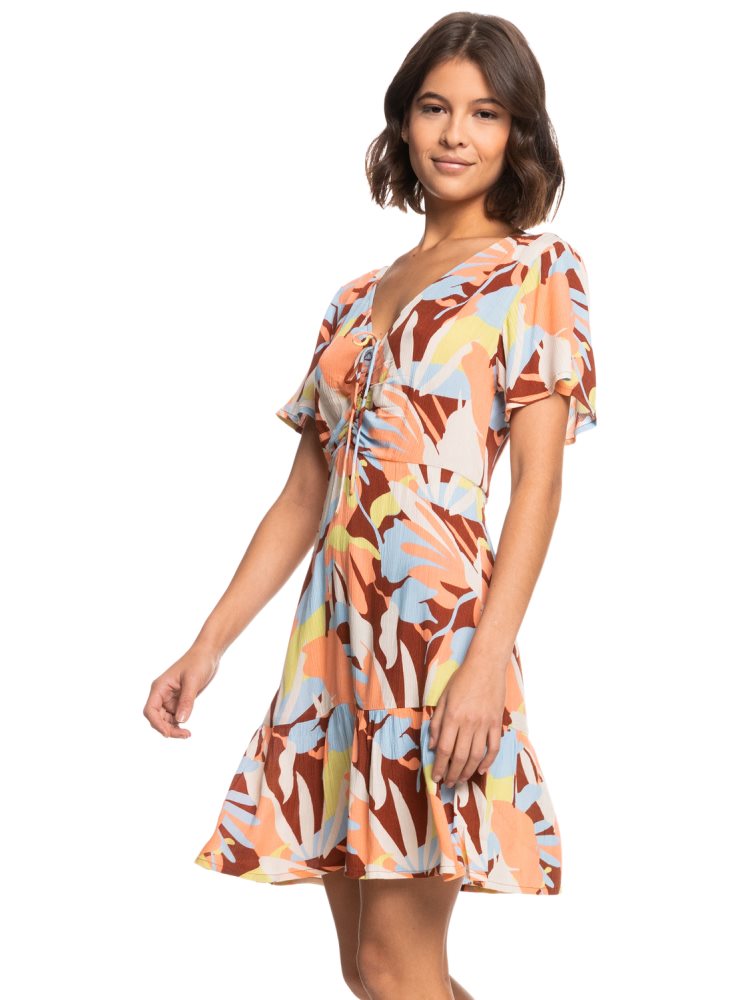 Peignoir Roxy Summer Flow Printed Mini Marron Femme | KXQ-78466600