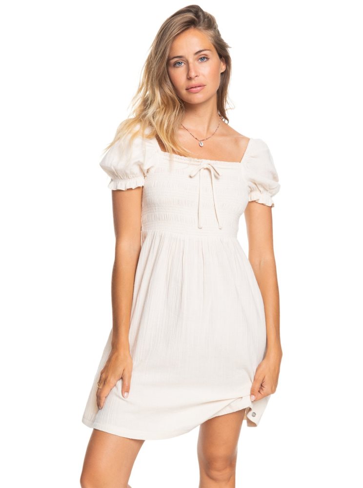 Peignoir Roxy Hello Mini Again Woven Blanche Femme | LYI-36075725