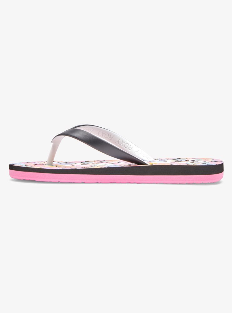 Tong Roxy 4-16 Tahiti Noir Rose Enfant | RLT-61517942