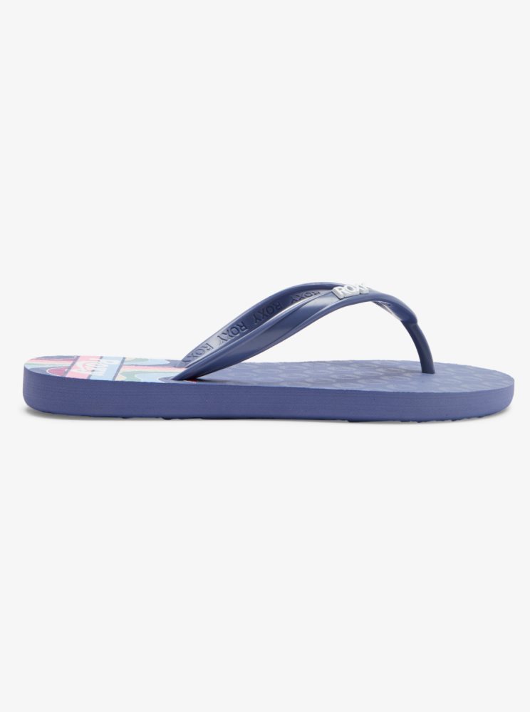 Sandales Roxy 4-16 Viva Stamp Bleu Enfant | HBH-98247520