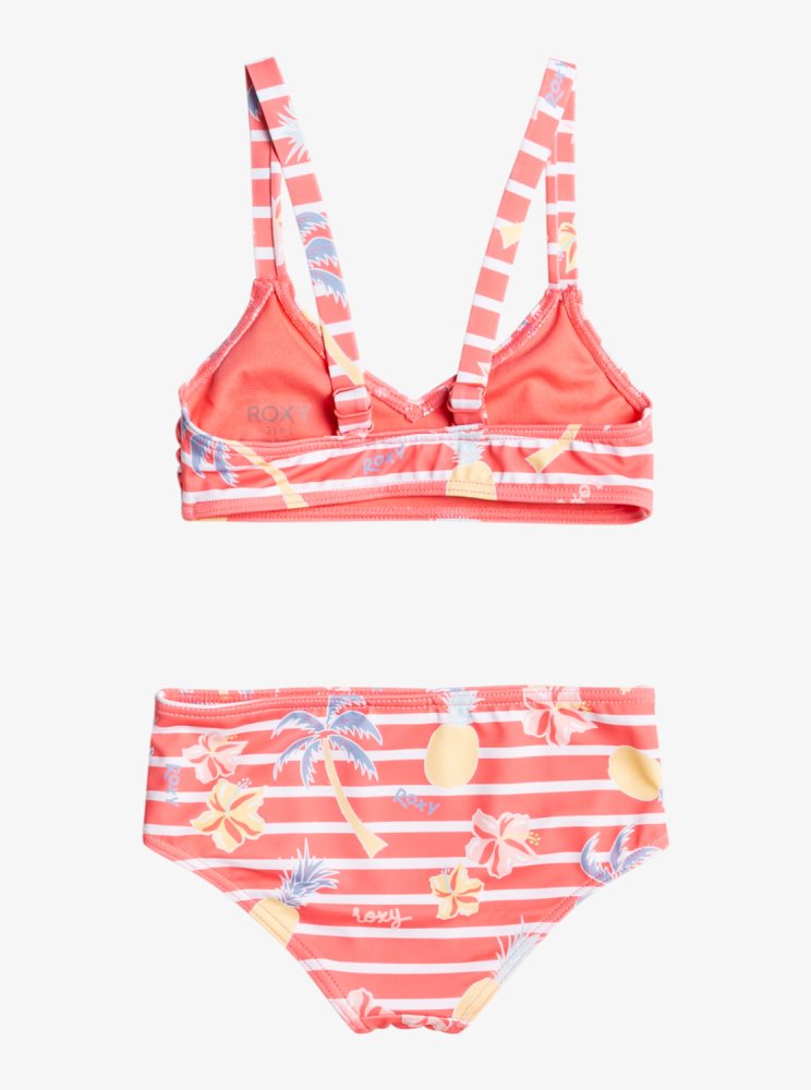 Bikini Roxy 2-7 Little Pineapple Bralette Set Rose Enfant | DBX-84288824